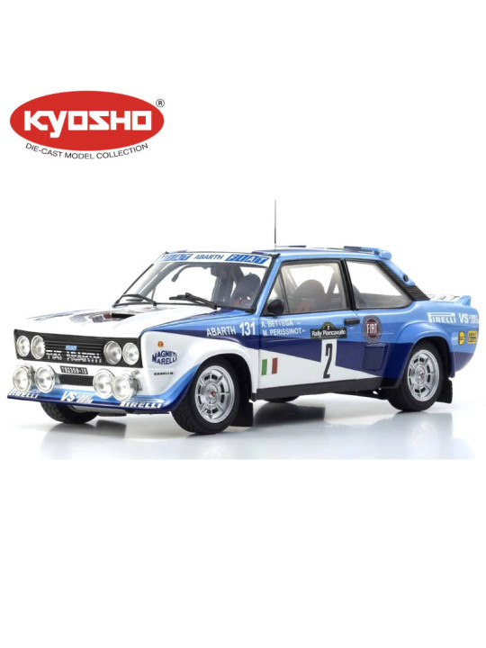 KYOSHO DIE CAST 1:18 FIAT 131 ABARTH A.BETTEGA WINNER PIANCAVALLO 1981 NR.2 KS08376F