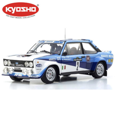 KYOSHO DIE CAST 1:18 FIAT 131 ABARTH A.BETTEGA WINNER PIANCAVALLO 1981 NR.2 KS08376F
