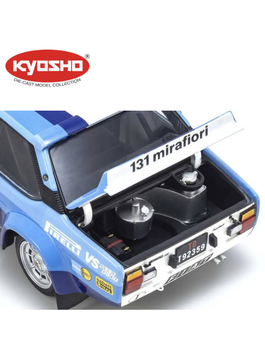 KYOSHO DIE CAST 1:18 FIAT 131 ABARTH A.BETTEGA WINNER PIANCAVALLO 1981 NR.2 KS08376F