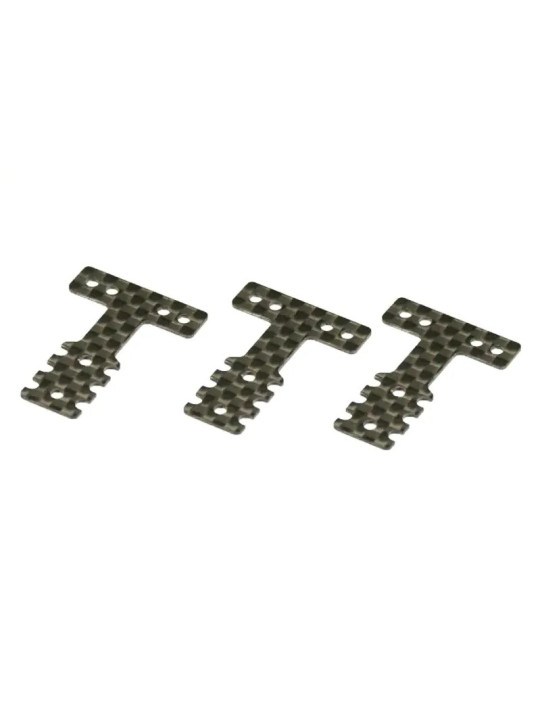 KYOSHO CARBON REAR SUSPENSION PLATE SET MINI-Z MR03 MM-LM (3) SOFT MZW403S