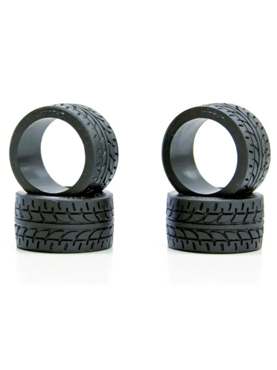 KYOSHO MINI-Z RACING RADIAL TYRES 30 SHORE - WIDE (4) MZW38-30