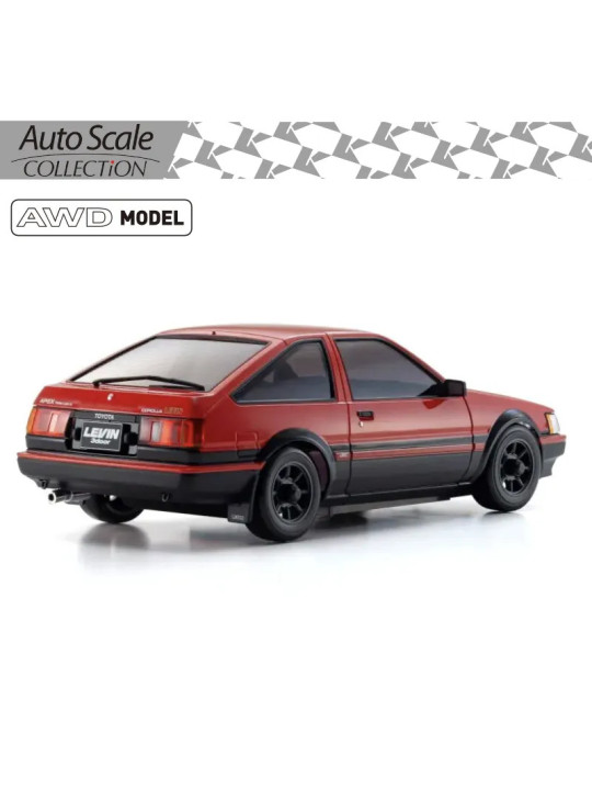KYOSHO AUTOSCALE MINI-Z TOYOTA COROLLA LEVIN AE86 RED-BLACK (MA020) MZP473RBK