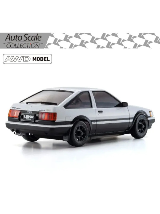 KYOSHO AUTOSCALE MINI-Z TOYOTA COROLLA LEVIN AE86 WHITE-BLACK (MA020) MZP473WBK