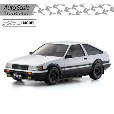 KYOSHO AUTOSCALE MINI-Z TOYOTA COROLLA LEVIN AE86 WHITE-BLACK (MA020) MZP473WBK
