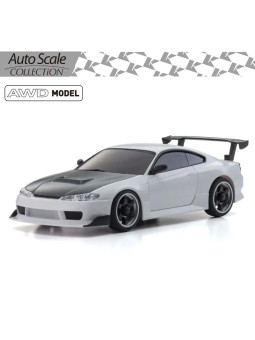 KYOSHO AUTOSCALE MINI-Z NISSAN SILVIA S15 WHITE W/GT WING (MA020) MZP477W