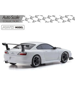 KYOSHO AUTOSCALE MINI-Z NISSAN SILVIA S15 WHITE W/GT WING (MA020) MZP477W
