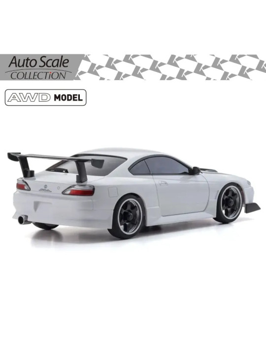 KYOSHO AUTOSCALE MINI-Z NISSAN SILVIA S15 WHITE W/GT WING (MA020) MZP477W