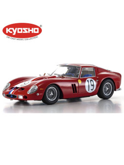 KYOSHO DIE CAST 1:18 FERRARI 250 GTO WINNER GT LM 1962 NR.19 NOBLET/GUICHET KS08438A
