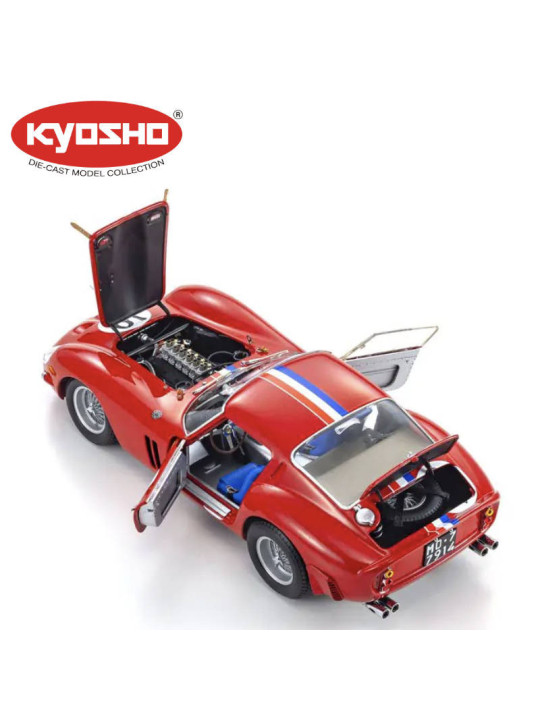 KYOSHO DIE CAST 1:18 FERRARI 250 GTO WINNER GT LM 1962 NR.19 NOBLET/GUICHET KS08438A