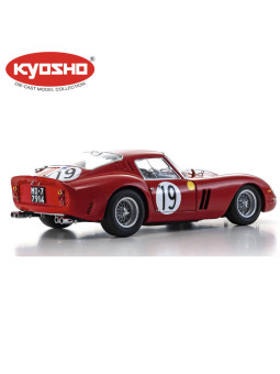 KYOSHO DIE CAST 1:18 FERRARI 250 GTO WINNER GT LM 1962 NR.19 NOBLET/GUICHET KS08438A