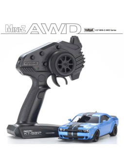 KYOSHO MINI-Z AWD DODGE CHALLENGER SRT HELLCAT REDEYE B5 BLUE (MA020W-LL) 32621BL