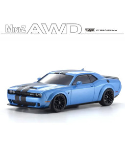 KYOSHO MINI-Z AWD DODGE CHALLENGER SRT HELLCAT REDEYE B5 BLUE (MA020W-LL) 32621BL
