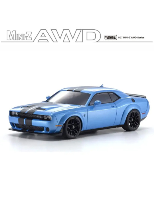 KYOSHO MINI-Z AWD DODGE CHALLENGER SRT HELLCAT REDEYE B5 BLUE (MA020W-LL) 32621BL