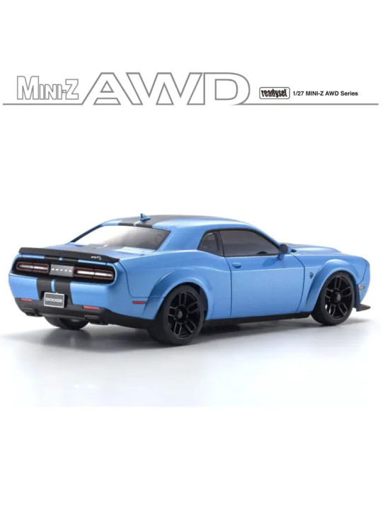 KYOSHO MINI-Z AWD DODGE CHALLENGER SRT HELLCAT REDEYE B5 BLUE (MA020W-LL) 32621BL