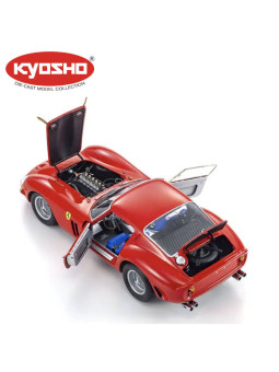 KYOSHO DIE CAST 1:18 FERRARI 250 GTO RED 1962 DIE-CAST COLLECTION KS08438R