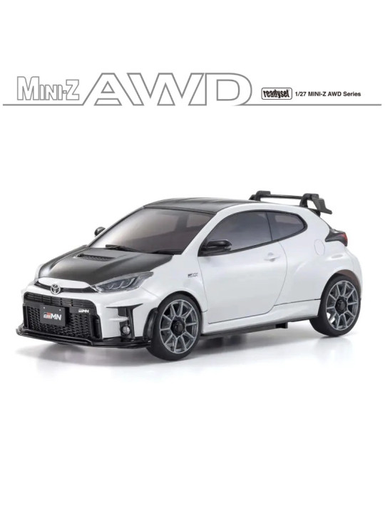KYOSHO MINI-Z AWD TOYOTA GRMN YARIS CIRCUIT PACKAGE WHITE (MA020-KT531P) 32640PW