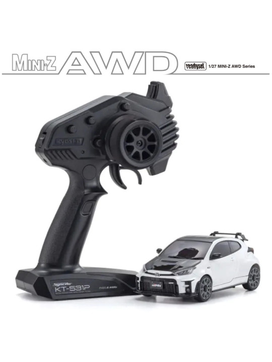 KYOSHO MINI-Z AWD TOYOTA GRMN YARIS CIRCUIT PACKAGE WHITE (MA020-KT531P) 32640PW