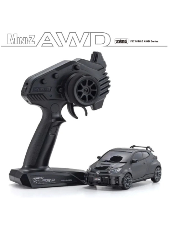 KYOSHO MINI-Z AWD TOYOTA GRMN YARIS CIRCUIT PACKAGE GUN METAL (MA020-KT531P) 32640GM