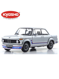 KYOSHO DIE CAST 1:18 BMW 2002 TURBO 1974 SILVER KS08544S