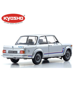 KYOSHO DIE CAST 1:18 BMW 2002 TURBO 1974 SILVER KS08544S