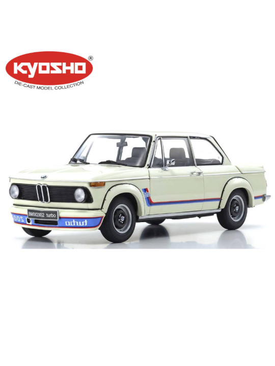 KYOSHO DIE CAST 1:18 BMW 2002 TURBO 1974 WHITE KS08544W