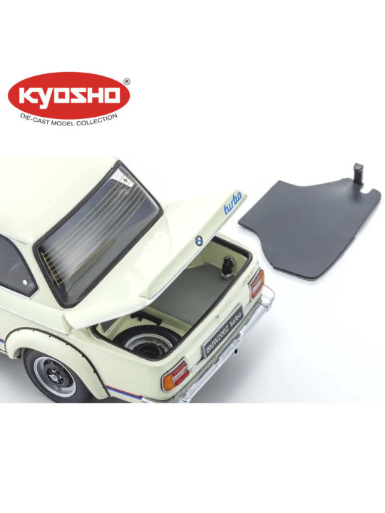 KYOSHO DIE CAST 1:18 BMW 2002 TURBO 1974 WHITE KS08544W