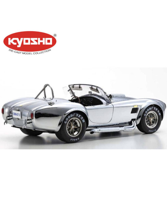 KYOSHO DIE CAST 1:12 SHELBY COBRA 427 S/C SPIDER 1962 CHROMED KS08633CP