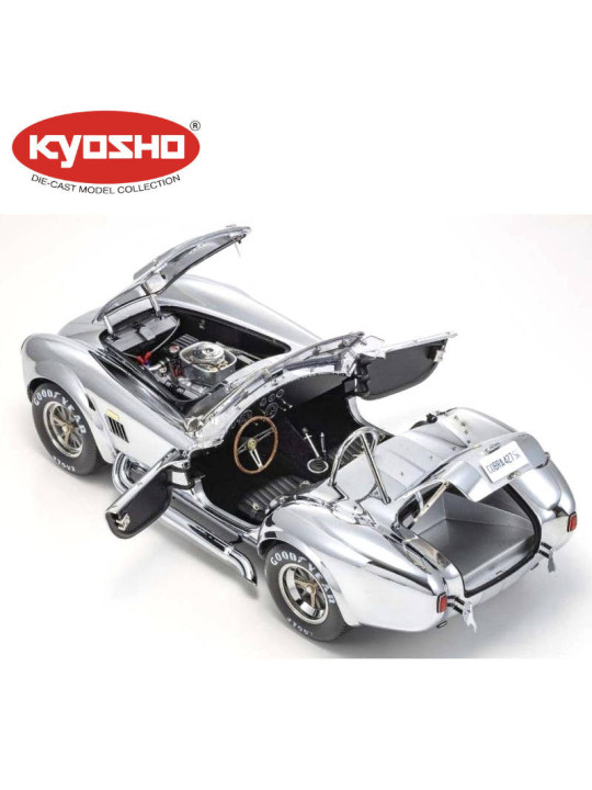 KYOSHO DIE CAST 1:12 SHELBY COBRA 427 S/C SPIDER 1962 CHROMED KS08633CP