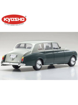KYOSHO DIE CAST 1:18 ROLLS-ROYCE PHANTOM VI EWB 1968 GREEN-SILVER KS08905GRS