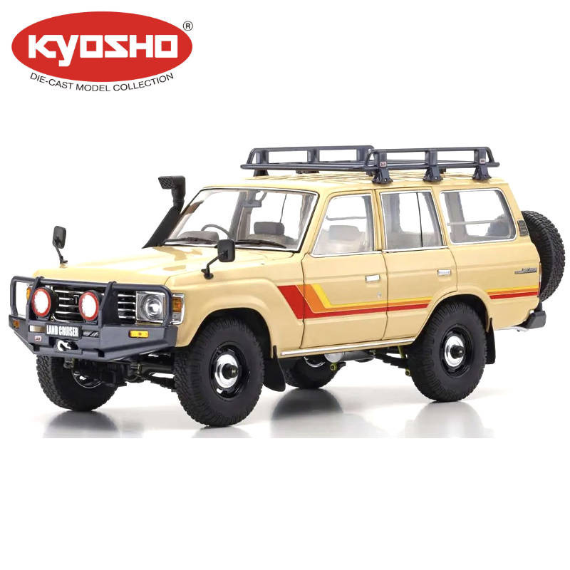 KYOSHO DIE CAST 1:18 TOYOTA LAND CRUISER 60 1980 BEIGE KS08956XBE