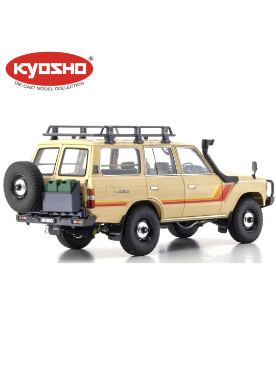 KYOSHO DIE CAST 1:18 TOYOTA LAND CRUISER 60 1980 BEIGE KS08956XBE