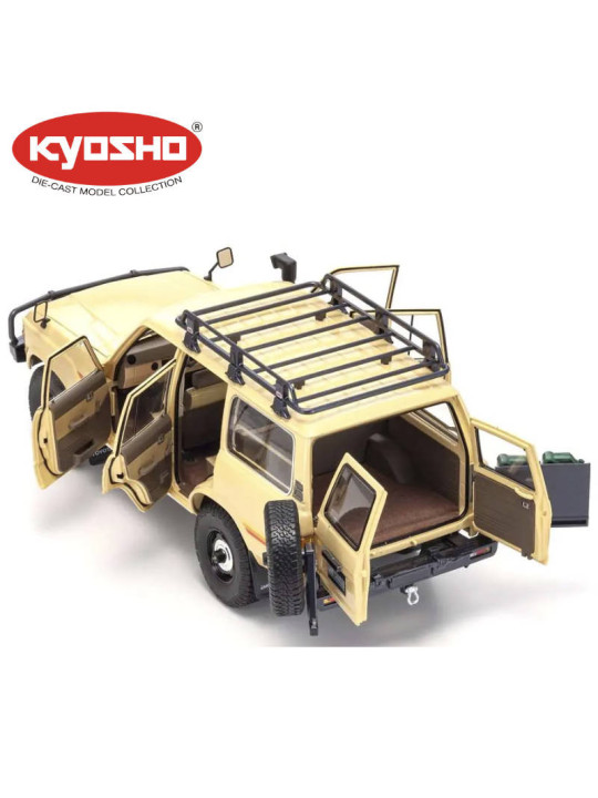 KYOSHO DIE CAST 1:18 TOYOTA LAND CRUISER 60 1980 BEIGE KS08956XBE
