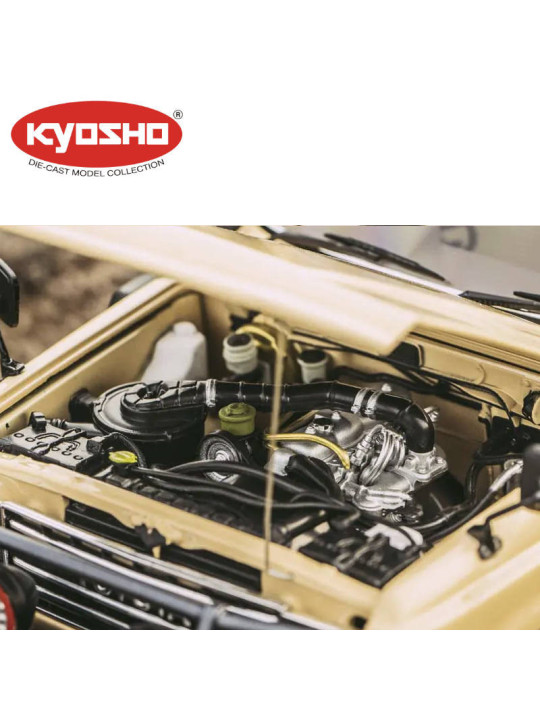 KYOSHO DIE CAST 1:18 TOYOTA LAND CRUISER 60 1980 BEIGE KS08956XBE