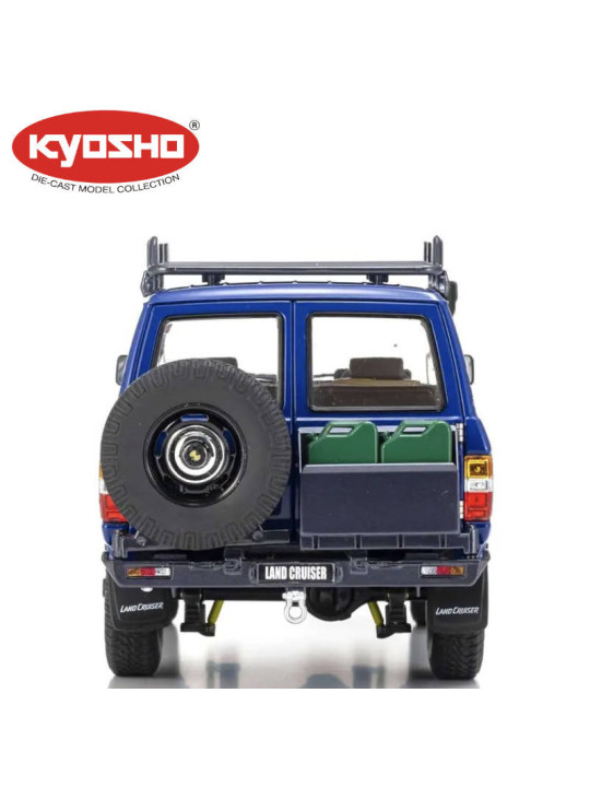 KYOSHO DIE CAST 1:18 TOYOTA LAND CRUISER 60 1980 BLEU KS08956XBL