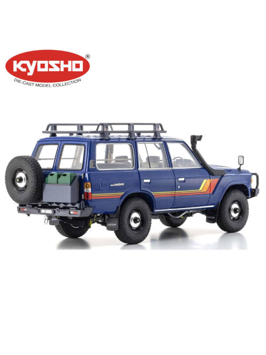 KYOSHO DIE CAST 1:18 TOYOTA LAND CRUISER 60 1980 BLEU KS08956XBL
