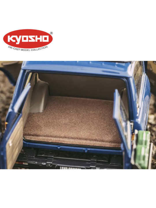 KYOSHO DIE CAST 1:18 TOYOTA LAND CRUISER 60 1980 BLEU KS08956XBL