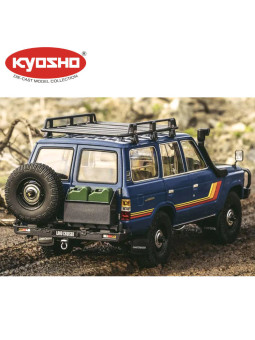 KYOSHO DIE CAST 1:18 TOYOTA LAND CRUISER 60 1980 BLEU KS08956XBL