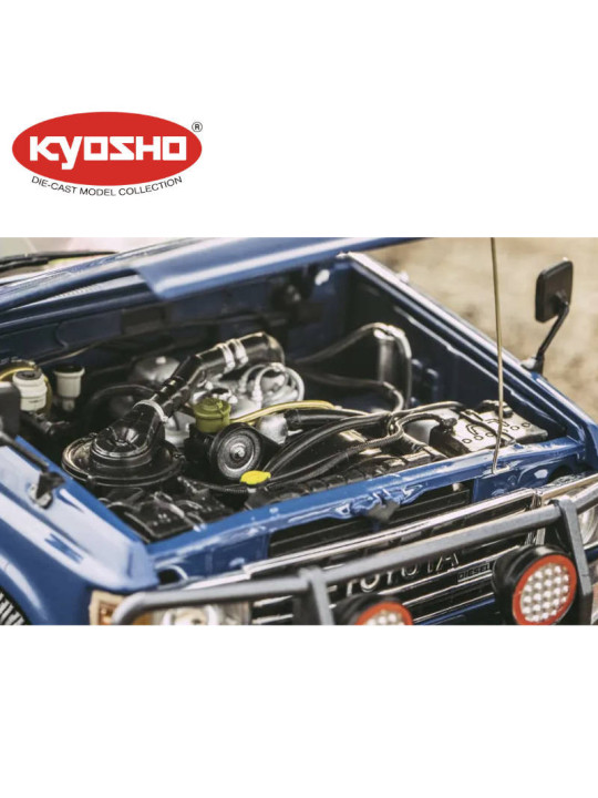 KYOSHO DIE CAST 1:18 TOYOTA LAND CRUISER 60 1980 BLEU KS08956XBL