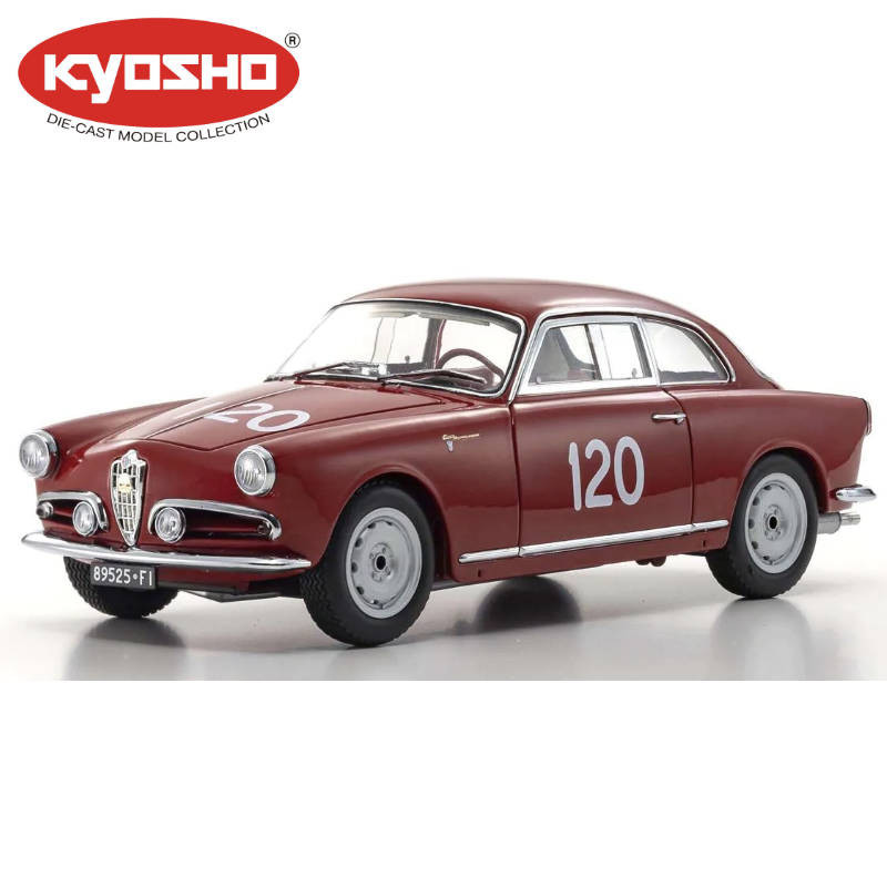 KYOSHO DIE CAST 1:18 ALFA ROMEO GIULETTA SV MILLE MIGLIA 1956 NR.120 KS08957A