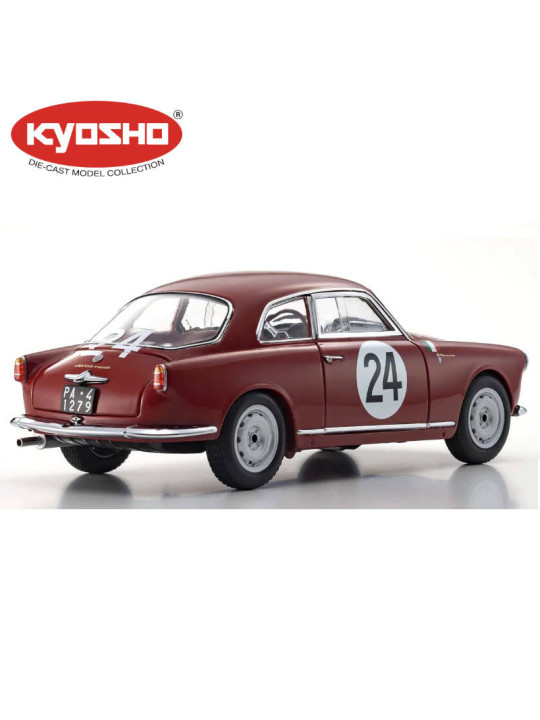 KYOSHO DIE CAST 1:18 ALFA ROMEO GIULETTA SV TARGA FLORIO 1957 NR.24 KS08957B