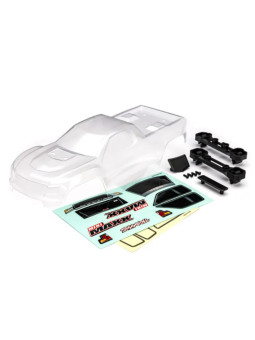 TRAXXAS BODY MINI MAXX CLEAR - WINDOW MASKS - DECAL SHEET 10711