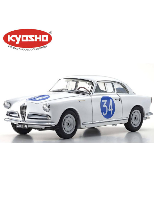 KYOSHO DIE CAST 1:18 ALFA ROMEO GIULETTA SV TARGA FLORIO 1960 NR.34 KS08957C