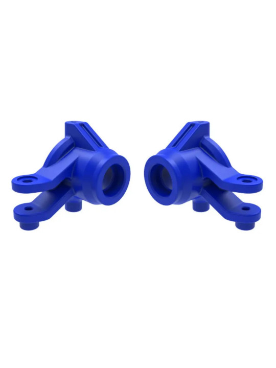 TRAXXAS STEERING BLOCKS LEFT & RIGHT (BLUE) – MINI MAXX 10736-BLUE