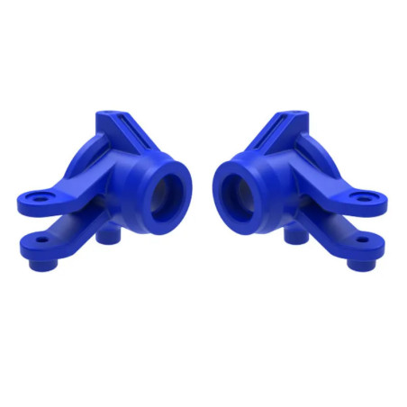 TRAXXAS FUSEES DE DIRECTION GAUCHE / DROIT BLEUES (2) – MINI MAXX 10736-BLUE