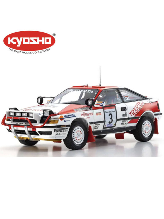 KYOSHO DIE CAST 1:18 TOYOTA CELICA GT-FOUR B.WALDEGARD WINNER SAFARI 1990 NR.3 KS08961A