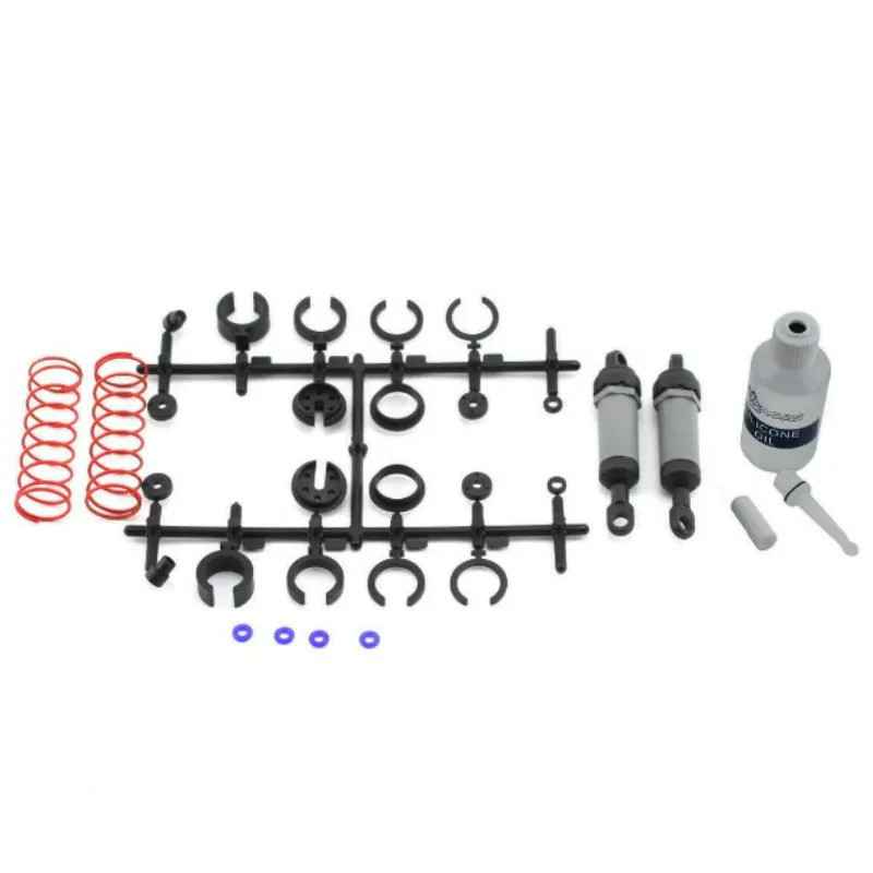 TRAXXAS ULTRA SHOCKS (GREY) (LONG) (COMPLETE W/ SPRING PRE-LOAD SPACERS & SPRINGS) (2) 3760A