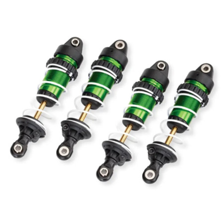 TRAXXAS ALUMINUM GTR SHOCKS GREEN ANODIZED WITH SPRING (4) – MINI MAXX 10765-GRN
