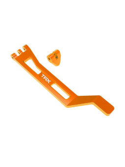 TRAXXAS SUPPORT DE BATTERIE ALU ANODISE ORANGE – MINI MAXX 10726-ORNG