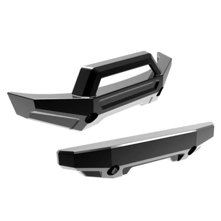 TRAXXAS PARE CHOC AVANT ET ARRIERE CHROMEES NOIR – MINI MAXX 10735-BLKCR