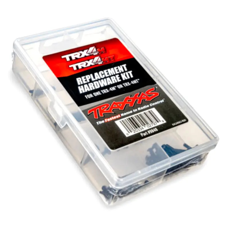 TRAXXAS HARDWARE KIT COMPLETE FOR TRX-4MT & TRX-4M (INCLUDES CLEAR PLASTIC STORAGE CONTAINER) 9848